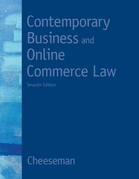 Contemporary Business and Online Commerce Law (7th Edition) (MyBLawLab Series) cover