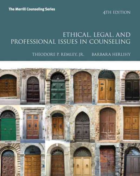 Ethical, Legal, and Professional Issues in Counseling (4th Edition) (Merrill Counseling (Paperback)) cover