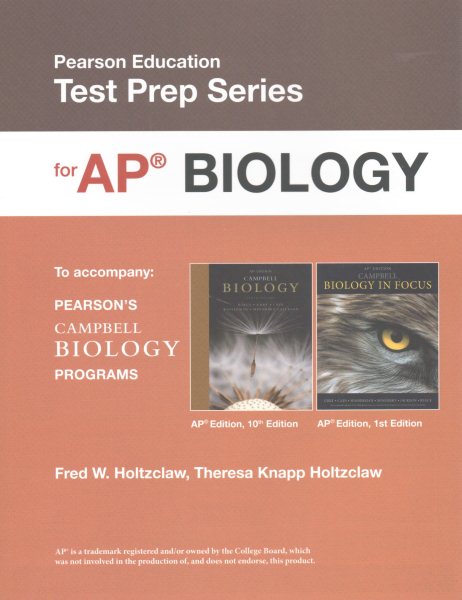 Preparing for the Biology AP* Exam (School Edition) (Pearson Education Test Prep) cover