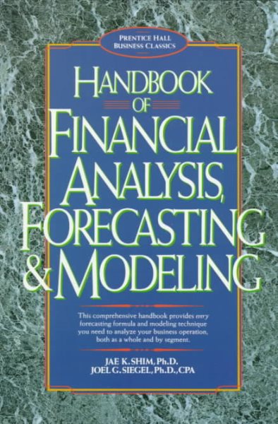 HANDBOOK FINANCIAL ANALYSIS FORECASTING & MODELING cover