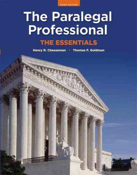 The Paralegal Professional: The Essentials (3rd Edition) cover