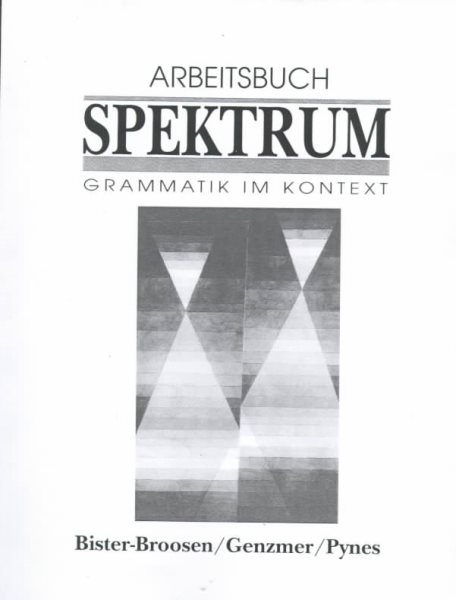 Abreitsbuch Spektrum: Grammatik Im Kontext cover
