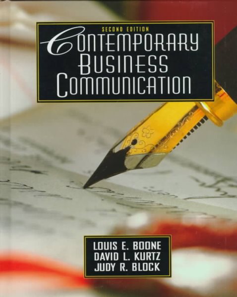 Contemporary Business Communication (2nd Edition) cover