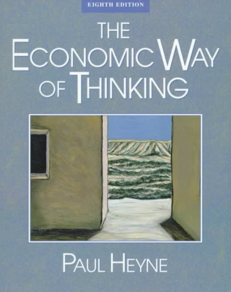 Economic Way of Thinking, The cover