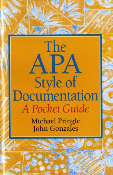 APA Style of Documentation, The: A Pocket Guide cover