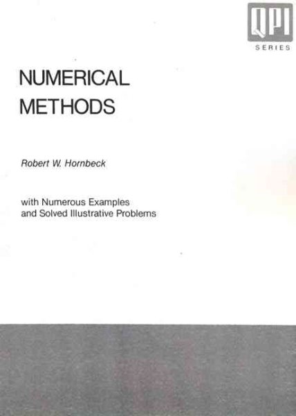 Numerical Methods: With Numerous Examples and Solved Illustrative Problems cover