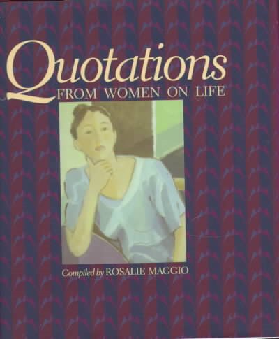 Quotations from Women on Life cover