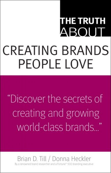 Truth About Creating Brands People Love, The cover
