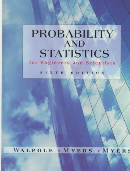 Probability and Statistics for Engineers and Scientists cover