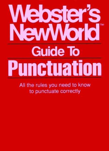 Webster's New World Guide to Punctuation cover