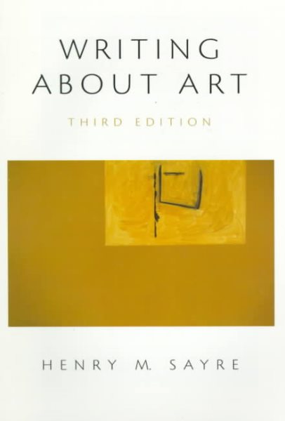 Writing About Art (3rd Edition) cover