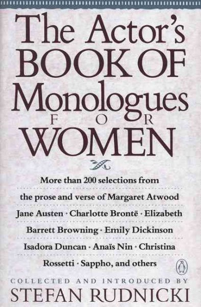 The Actor's Book of Monologues for Women cover
