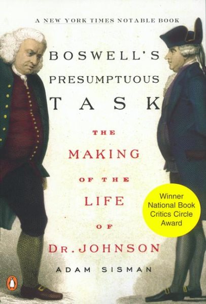 Boswell's Presumptuous Task: The Making of the Life of Dr. Johnson cover