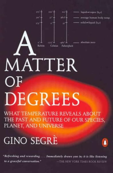 A Matter of Degrees: What Temperature Reveals about the Past and Future of Our Species, Planet, and Universe cover