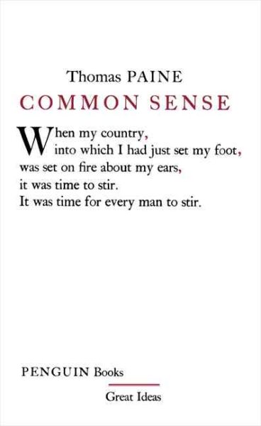 Common Sense (Penguin Great Ideas) cover