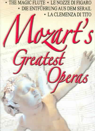 Mozart's Greatest Operas (The Magic Flute / Le Nozze di Figaro / Die Entfuhrung Aus Dem Serail/ La Clemenza di Tito)(4 Disc Set) [DVD] cover