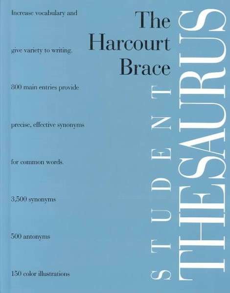 The Harcourt Brace Student Thesaurus cover