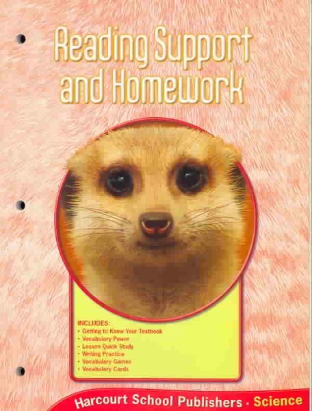 Harcourt Science - National Version: Grade 2: Reading Support and Homework. Student ed cover
