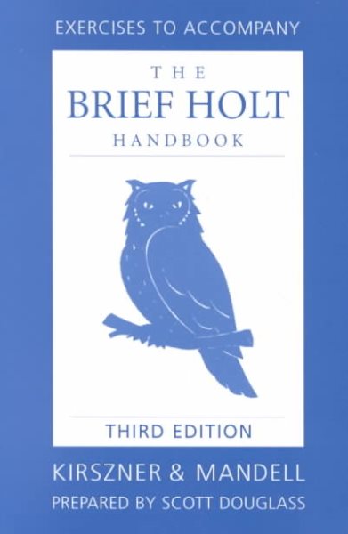 Brief Holt Handbook Exercise Manual cover