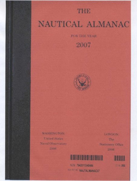 The Nautical Almanac  for the Year 2007 cover