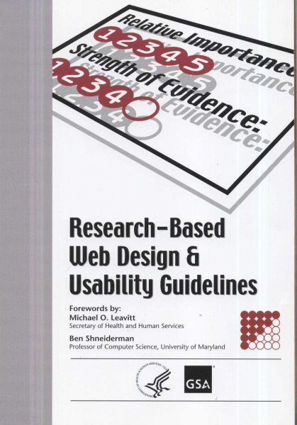 Research-Based Web Design & Usability Guidelines cover