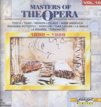 Masters of the Opera, Vol. 10: 1892-1926 cover