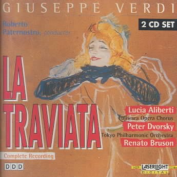 Verdi - La Traviata / Lucia Aliberti, Dvorsky, Bruson, Tokyo PO, Paternostro cover