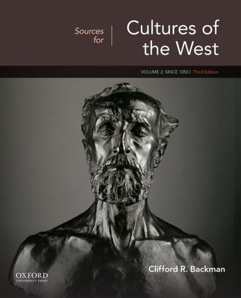 Sources for Cultures of the West: Volume 2: Since 1350 cover