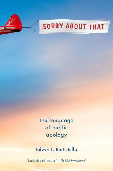 Sorry About That: The Language of Public Apology cover