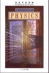 A Dictionary of Physics (Oxford Quick Reference) cover