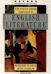 The Concise Oxford Companion to English Literature (Oxford Paperback Reference) cover