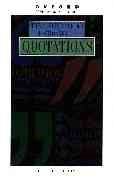 The Concise Oxford Dictionary of Quotations (Oxford Quick Reference) cover