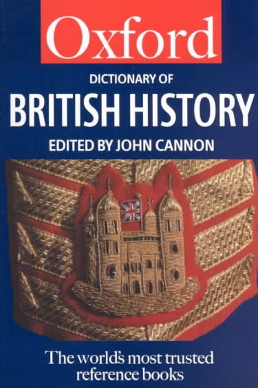 Oxford Dictionary of British History (Oxford Quick Reference) cover