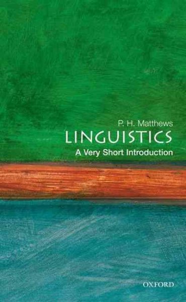 Linguistics: A Very Short Introduction cover