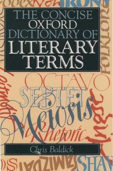 The Concise Oxford Dictionary of Literary Terms (Oxford Paperback Reference) cover