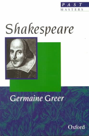 Shakespeare (Past Masters) cover