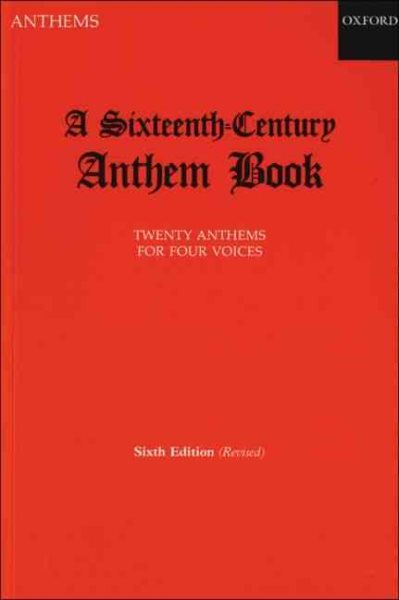 Sixteenth Century Anthem Book cover