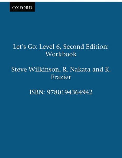 Let's Go 6: Workbook (Let's Go Second Edition) cover