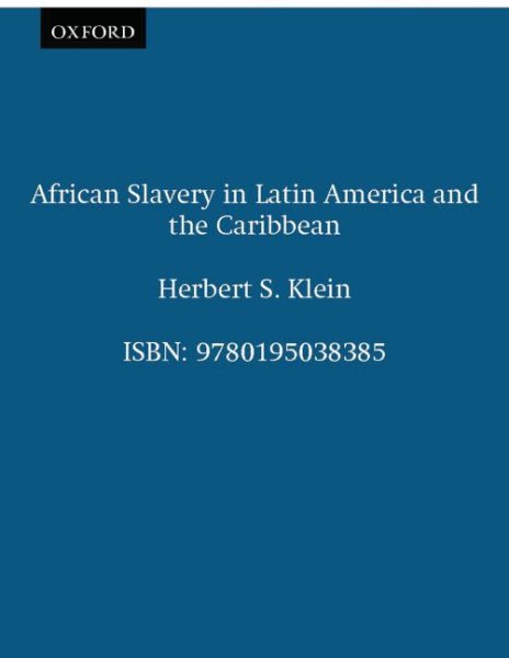 African Slavery in Latin America and the Caribbean cover