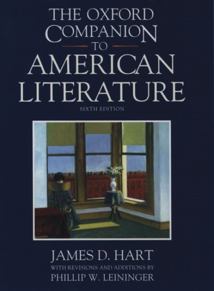 The Oxford Companion to American Literature (Oxford Companions) cover