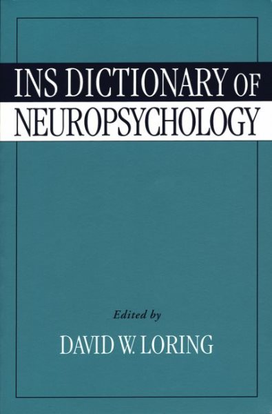 INS Dictionary of Neuropsychology cover