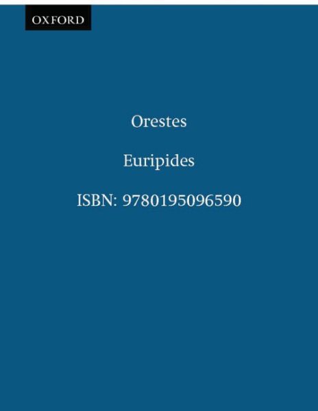Orestes (Greek Tragedy in New Translations) cover