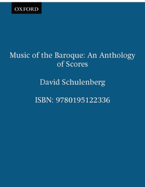 Music of the Baroque: An Anthology of Scores cover