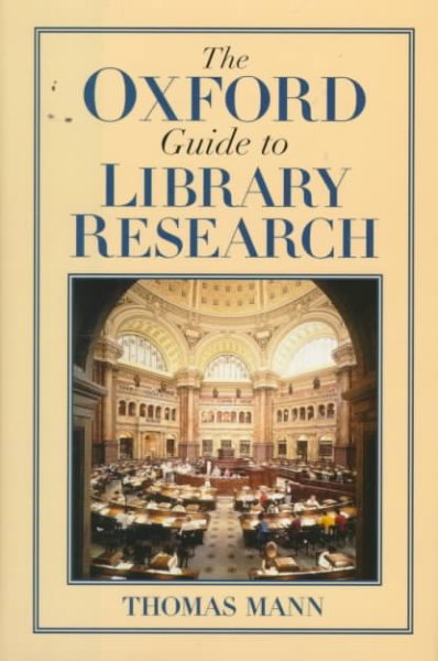 The Oxford Guide to Library Research cover