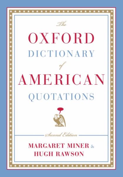 The Oxford Dictionary of American Quotations cover