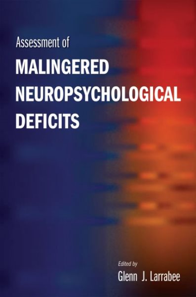 Assessment of Malingered Neuropsychological Deficits cover