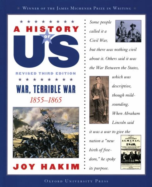 A History of US: War, Terrible War: 1855-1865 A History of US Book Six (A History of US, 6) cover