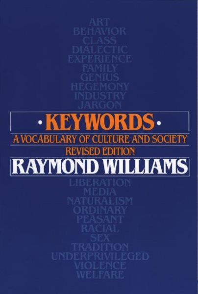 Keywords: A Vocabulary of Culture and Society cover