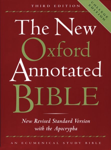 The New Oxford Annotated Bible with the Apocrypha, Third Edition, New Revised Standard Version cover