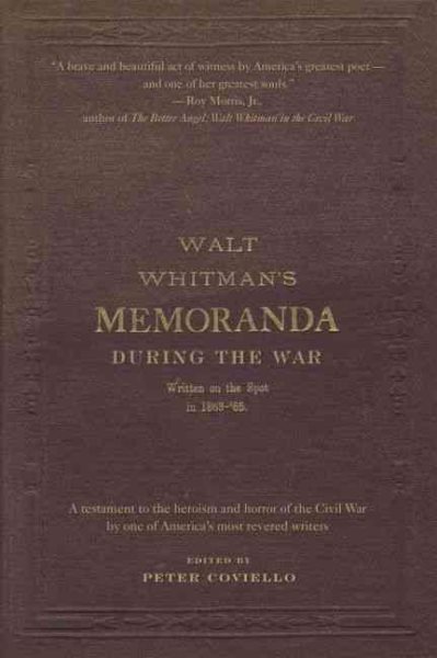 Walt Whitman's Memoranda During the War cover